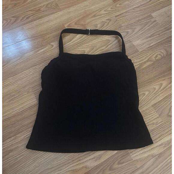Lands End Halter Tank Swim Top Size 12 - Picture 1 of 8